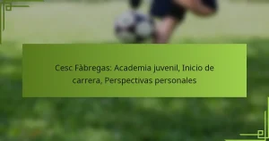 Cesc Fàbregas: Academia juvenil, Inicio de carrera, Perspectivas personales