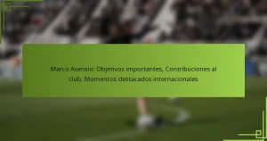 Marco Asensio: Objetivos importantes, Contribuciones al club, Momentos destacados internacionales